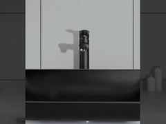 Bunte Kristallglaswaschbeckenbadezimmer-Schiffwannen