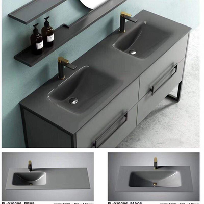 Kabinett milderte Glaswannen-Trichter-Form-Messingabfluss-Badezimmer-Eitelkeit Countertop mit Wanne