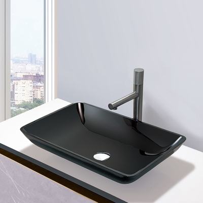 Countertop angebrachte Badezimmer-Waschbecken machen Innen- und außenhandgemachtes glatt