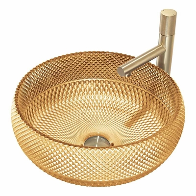 420mm waschen runde Glaswaschbecken-Hand 45mm Dia No Hole