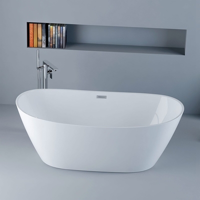 Leuchtende weiße, durchtränkende, freistehende Badewanne mit CE CUPC-Zertifizierung