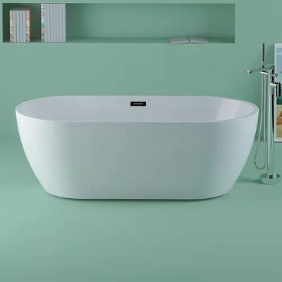Langlebige Acryl freistehende ovale Badewanne mit zentraler Entwässerung