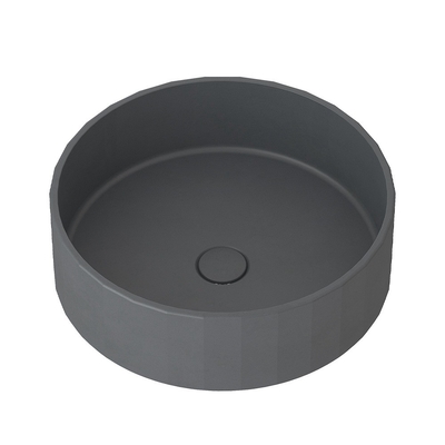 Matte Oberfläche 1 Becken Zement Spülbecken mit zentraler Abflusslage