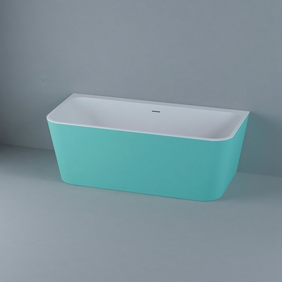Rechteckige farbige freistehende Badewanne aus frischem reinem Acrylblech