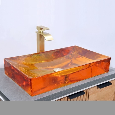 Moderne Glaswaschbecken mit CUPC-Zertifikat 1 Loch 5 Jahre Garantie