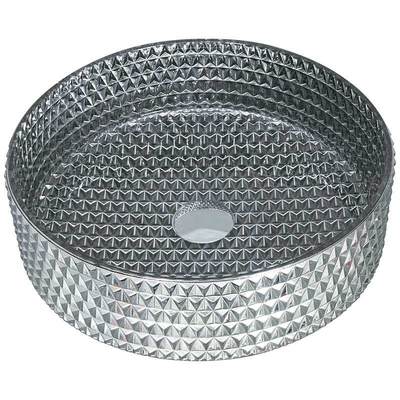 Chromierte End-Crystal Sink Bowl Elegant Bathroom-Eitelkeit Countertop-Wanne