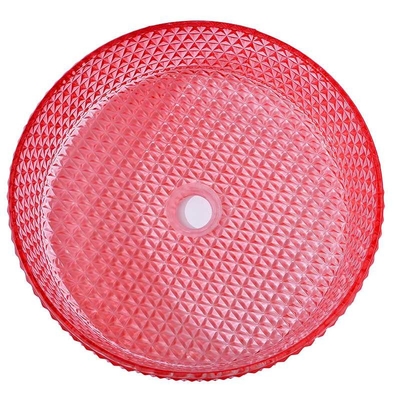 Crystal Glass Red Hand Wash-Becken-Badezimmer-Schiff-Wannen