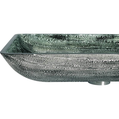 12mm Badezimmer-Waschbecken 16,5 Zoll-Art Rectangular Tempered-Glaswannen-Schüssel