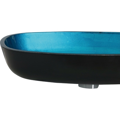 Himmel-Blau-milderten handgemachte rechteckige Schiff-Wannen Glas 12mm