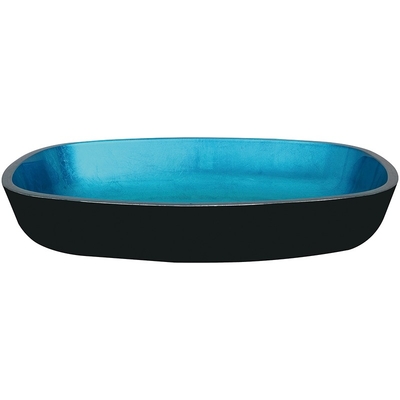 Himmel-Blau-milderten handgemachte rechteckige Schiff-Wannen Glas 12mm