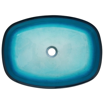 Himmel-Blau-milderten handgemachte rechteckige Schiff-Wannen Glas 12mm