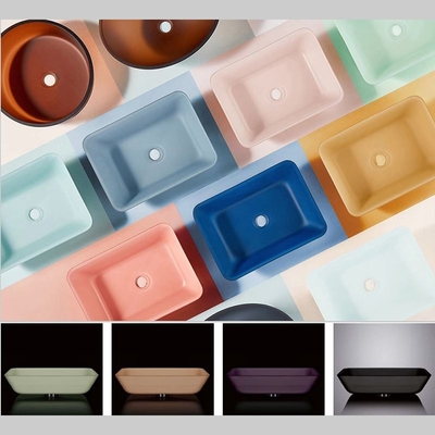 Sockel über rechteckigem Schiff-Wannen-Glas-Schüssel-Badezimmer Gegencountertop