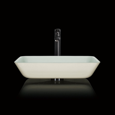 Sockel über rechteckigem Schiff-Wannen-Glas-Schüssel-Badezimmer Gegencountertop