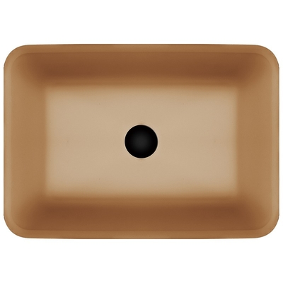 Rechteckige oben genannte Gegenbadezimmer-Wanne rollt Brown-Glasschiff schmackhafter saurer Matt