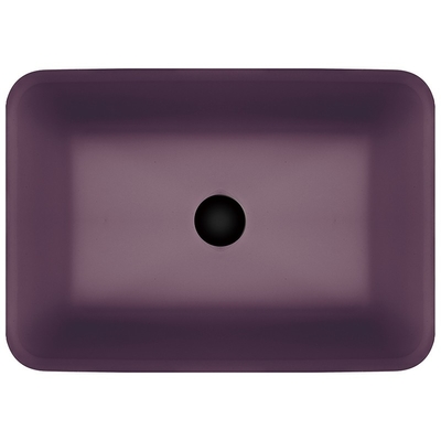 Rechteckige Schiff-Badezimmer-Wanne saures Matt Purple Glass Countertop