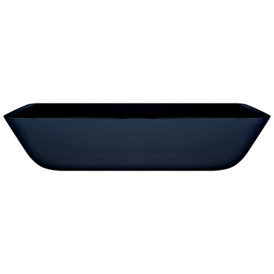 Ausgeglichenes schwarzes Farbglaswaschbecken 12mm saures Matt Counter Top Bowl Sink