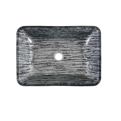 Titanschwarzes/Gray Bathroom Wash Basins L460 * W330 * rechteckige schwarze Schiff-Wanne H105mm