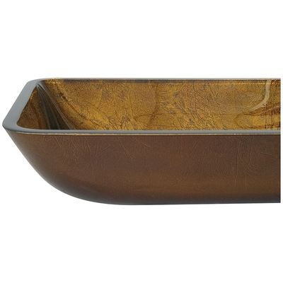 Badezimmer-rechteckige handgemachte Waschbecken-kupferne Goldspitzen-Berg-Schiff-Wanne