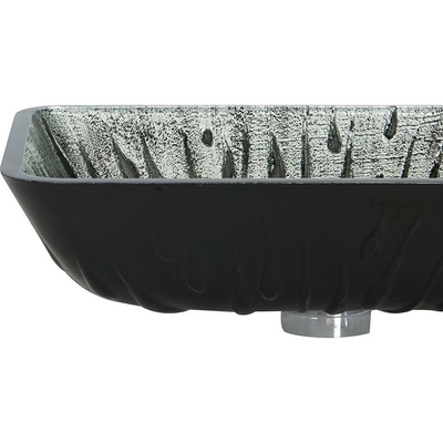 Gray Rectangular Vessel Sink Hot-Schmelzhandzeichnende ausgeglichene Glaseitelkeits-Wanne