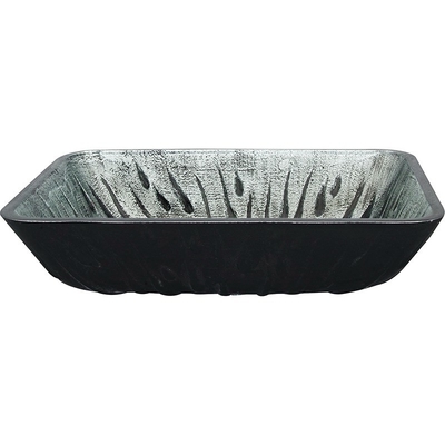 Gray Rectangular Vessel Sink Hot-Schmelzhandzeichnende ausgeglichene Glaseitelkeits-Wanne