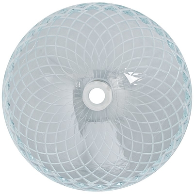 145mm Glasbadezimmer-Eitelkeits-Wannen-kleiner flacher Schiff CNC-Stich transparent