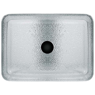 330mm 460mm Badezimmer Waschbecken Tischboden Flachglas Gießglas Kristallklar