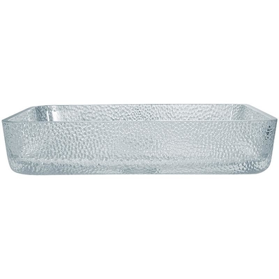 330mm 460mm Badezimmer Waschbecken Tischboden Flachglas Gießglas Kristallklar