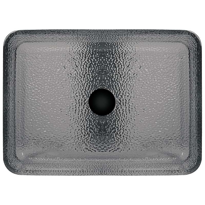 Rauchiges Grey Rectangular Vessel Sinks Wash-Schüssel-Badezimmer glattes 105mm