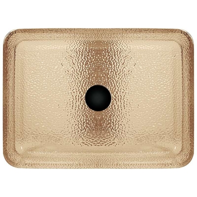 Helles Tee-Toiletten-Handwaschbecken Crystal Vessel Rectangular Bathroom Sink