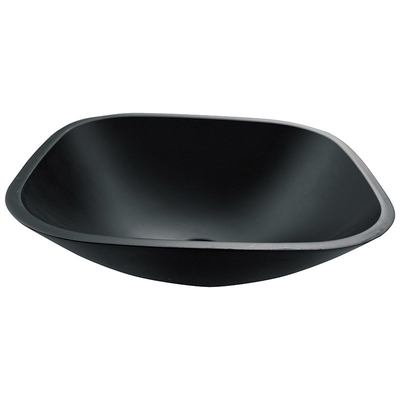Saures Matt Square Bowl Bathroom Sink-Tischplatte-Schwarzes milderte Glasantirost Countertop