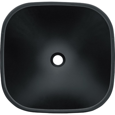 Saures Matt Square Bowl Bathroom Sink-Tischplatte-Schwarzes milderte Glasantirost Countertop