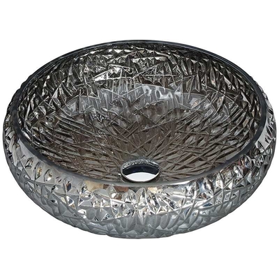 Chromierte dekorative Badezimmer-Wanne rollt Kugelform ringsum silberne Glasschiff-Wanne
