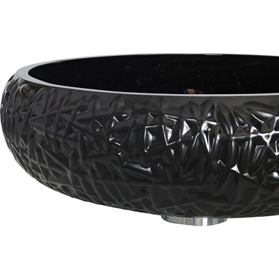 440mm Höhen-schwarze Badezimmer-Schiff-Wanne ringsum lackierten Außen-Crystal Ball Shape