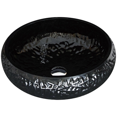 440mm Höhen-schwarze Badezimmer-Schiff-Wanne ringsum lackierten Außen-Crystal Ball Shape