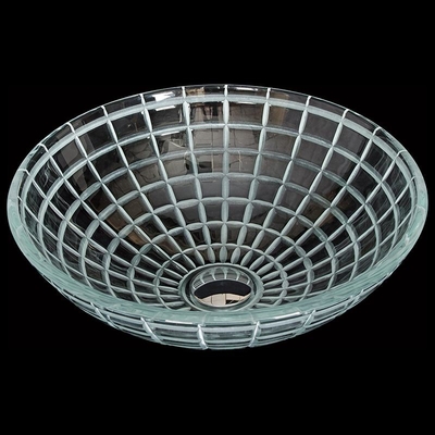 Ausgeglichene Glaslänge der Waschbecken-Schüssel-420mm ringsum Glasschiff-Eitelkeits-Wanne