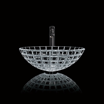 Ausgeglichene Glaslänge der Waschbecken-Schüssel-420mm ringsum Glasschiff-Eitelkeits-Wanne