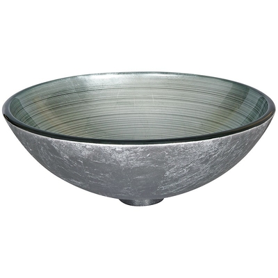Silber milderte Glaswannen-Schiff bürstete Linie mit Folie 420 * 420 * 145mm