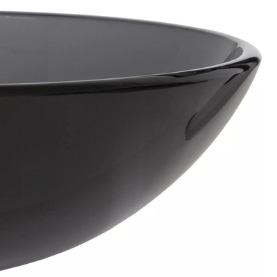 Kreiscountertop-Waschbecken-handgemachtes ausgeglichenes Glas Gray Vessel Bathroom Sink