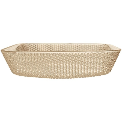 400mm Länge Countertop-Eitelkeit sinkt Badezimmer-quadratisches Schiff 105mm