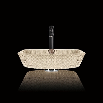 400mm Länge Countertop-Eitelkeit sinkt Badezimmer-quadratisches Schiff 105mm