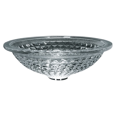 Runde Crystal Wash Basins Hand Wash 415mm 140mm für Hotel Druckguß