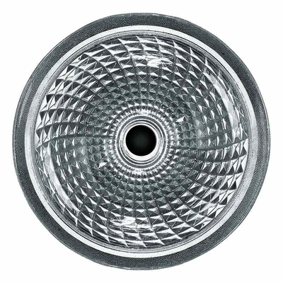 Runde Crystal Wash Basins Hand Wash 415mm 140mm für Hotel Druckguß