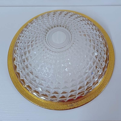 Goldrand-buntes Waschbecken 450mm Diamond Deep Vessel Cone Shape elegant