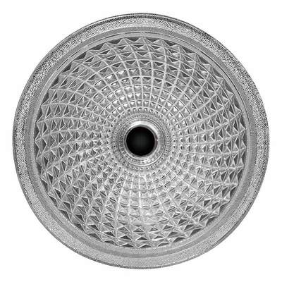 Silberner Trichter formte Crystal Wash Basins Chromed Etched-Glasschiff-Wannen