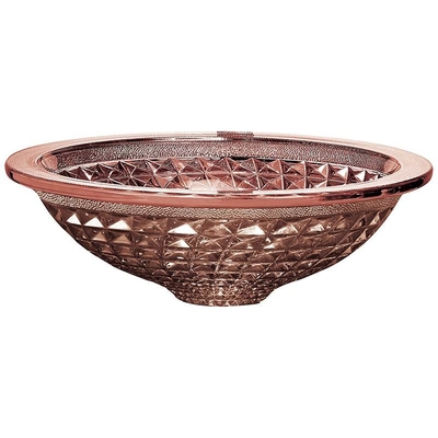 Trichter geformte Rose Gold Bathroom Sink Crystal chromierte 450mm Länge