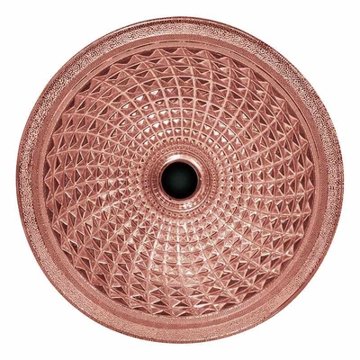Trichter geformte Rose Gold Bathroom Sink Crystal chromierte 450mm Länge