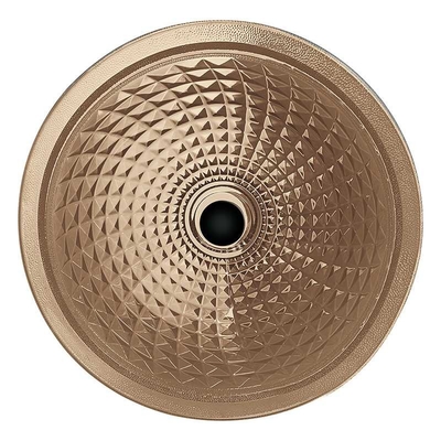 Champagne Crystal Wash Basins Circular Wash-Handhauptbadezimmer-Trichter-Form