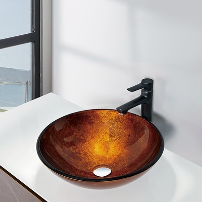 145mm milderte Glaswannen-Badezimmer Countertop keine Loch-Kratzfestigkeit mit Folie
