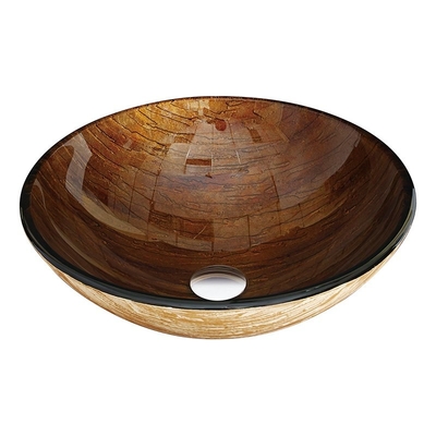 Countertop-ausgeglichene Glaswannen-heiße Schmelzecountertop-Brown-Farbe