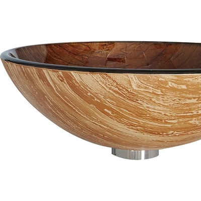 Countertop-ausgeglichene Glaswannen-heiße Schmelzecountertop-Brown-Farbe
